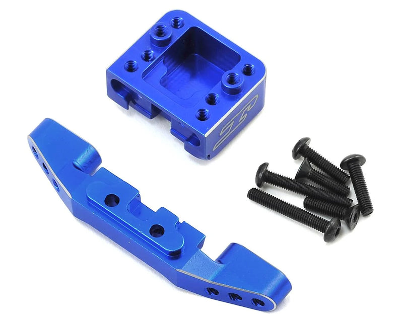 2568-1 Jconcepts B6/B6D Front Camber Link Mount Bulkhead - Blue
