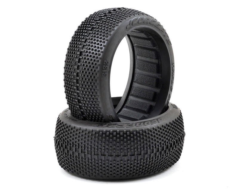 3132-02 JConcepts Triple Dees 1/8th Buggy Tires (2) (Green)