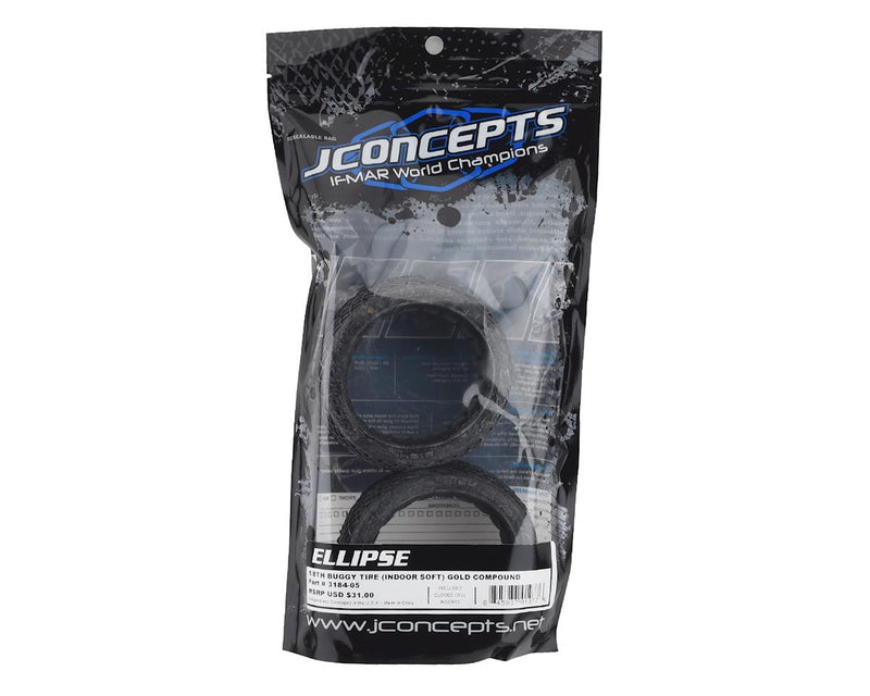 3184-05 JConcepts Ellipse 1/8th Buggy Tires (2) (Gold)