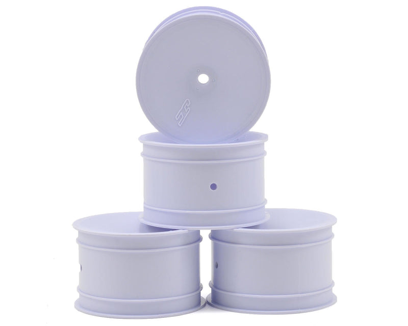 3348W Jconcepts 12mm Hex Mono 2.2 Rear Wheels (4) (B6/B74/RB6) (White)