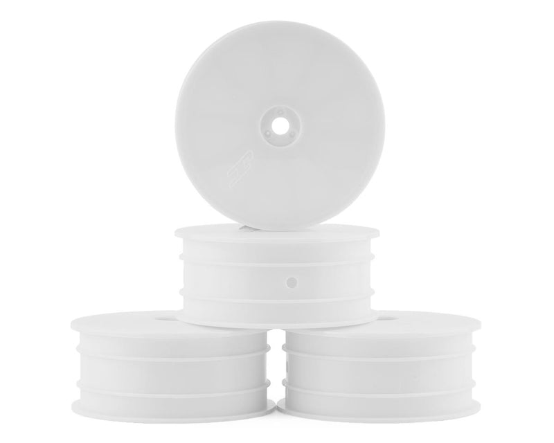 3353W Jconcepts 12mm Hex Mono 2.2 4WD Front Buggy Wheels (4) (White) (22X-4, XB4, B74.1)