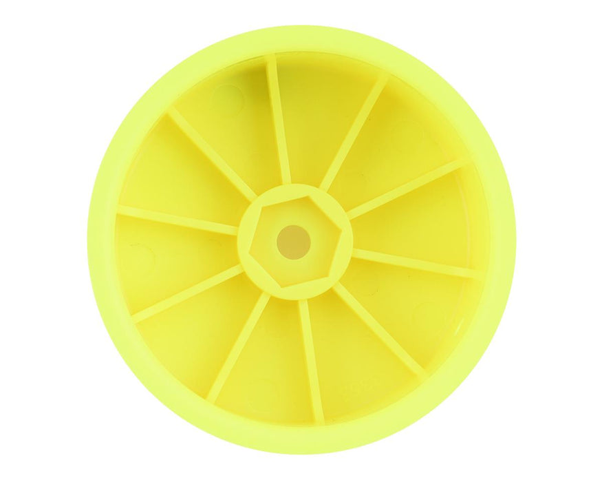 3353Y JConcepts 12mm Hex Mono 2.2 4WD Front Buggy Wheels (4) (Yellow) (22X-4, XB4, B74.1)