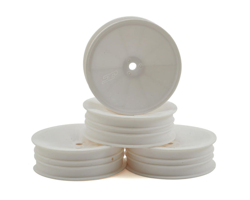 3376W JConcepts 12mm Hex Mono 2.2 "Slim" Front Wheels (4) (B6/RB6/SRX2/YZ2) (White)