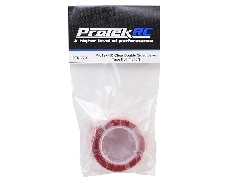 PTK-2240 - ProTek RC Clear Double Sided Servo Tape Roll (1x40")