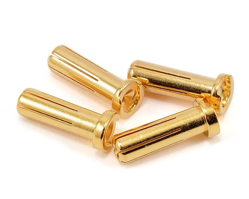 PTK-5022 ProTek RC 5.0mm "Super Bullet" Solid Gold Connectors (4 Male)
