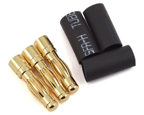PTK-5049 ProTek RC 4mm Serrated Male Bullet Connector (3 Male)
