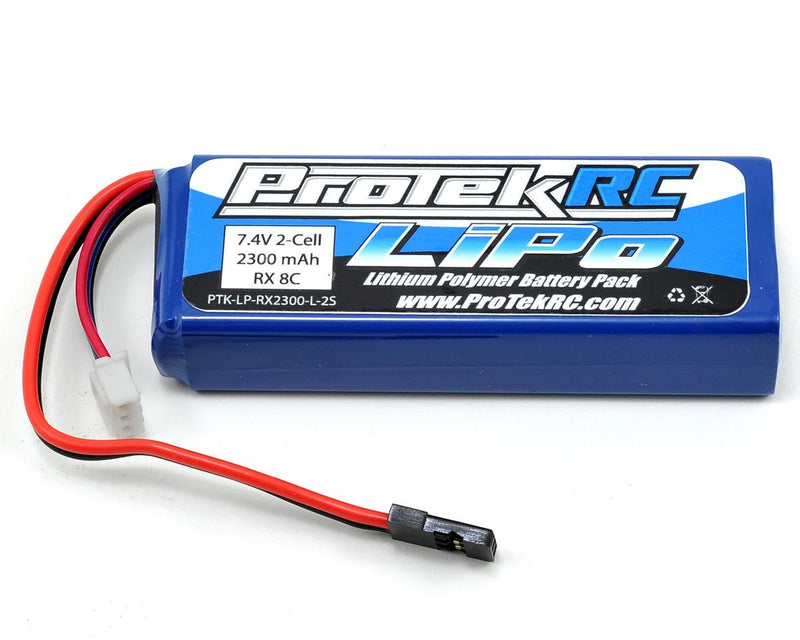 PTK-5196 Protek RC Lipo Receiver Pack Lipo 2300 mAh 2-Cell 7.4v RX 8C