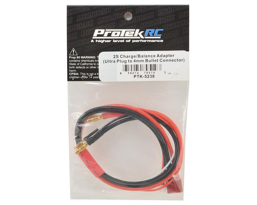 PTK-5238 ProTek RC 2S Charge/Balance Adapter (T-Style Ultra Plug to 4mm Bullet)