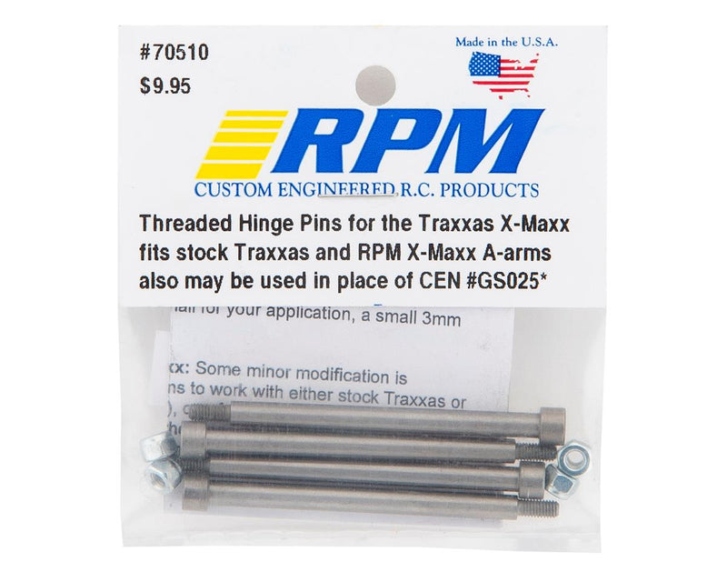70510 RPM Traxxas X-Maxx Threaded Hinge Pin Set