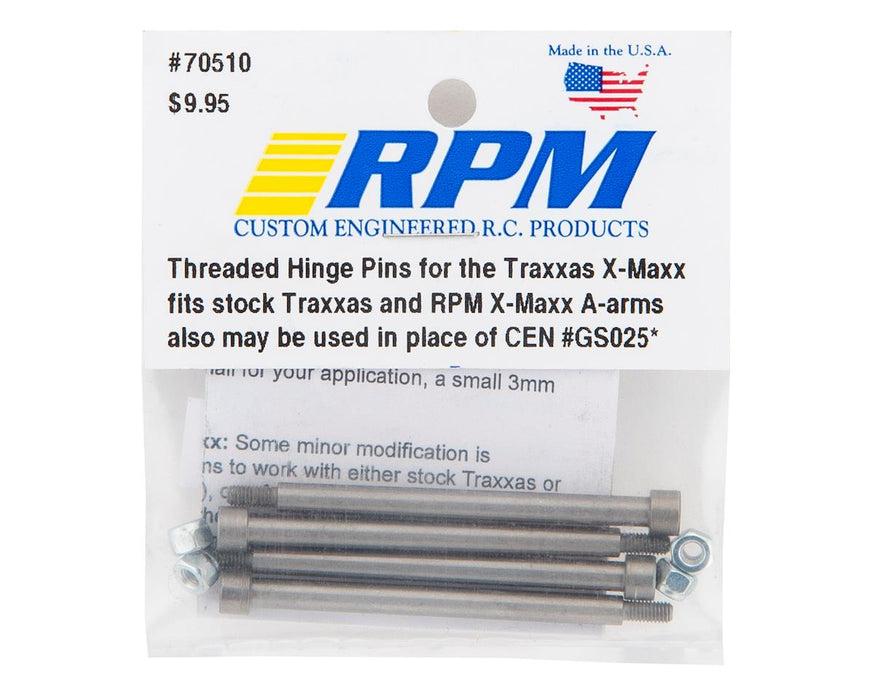70510 RPM Traxxas X-Maxx Threaded Hinge Pin Set