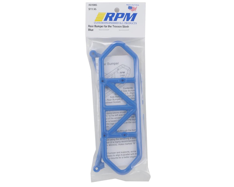 81005 RPM Traxxas Slash Rear Bumper (Blue)