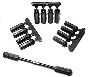 73372 - RPM Heavy Duty Rod Ends (4-40, 12pcs) [BLACK]