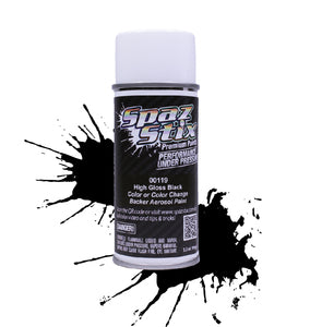 00119 Spaz Stix High Gloss Black - Color or Color Change Backer