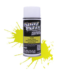15259 Spaz Stix CANDY YELLOW AEROSOL PAINT 3.5OZ