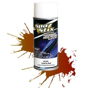 05309 Spaz Stix COLOR CHANGING PAINT GOLD TO RED AEROSOL 3.5OZ