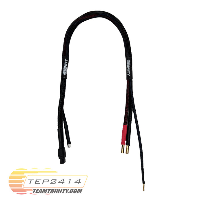 TEP2414 - Trinity 2S Pro Charge Cable XT60 with 5mm Bullet Connectors (Black)
