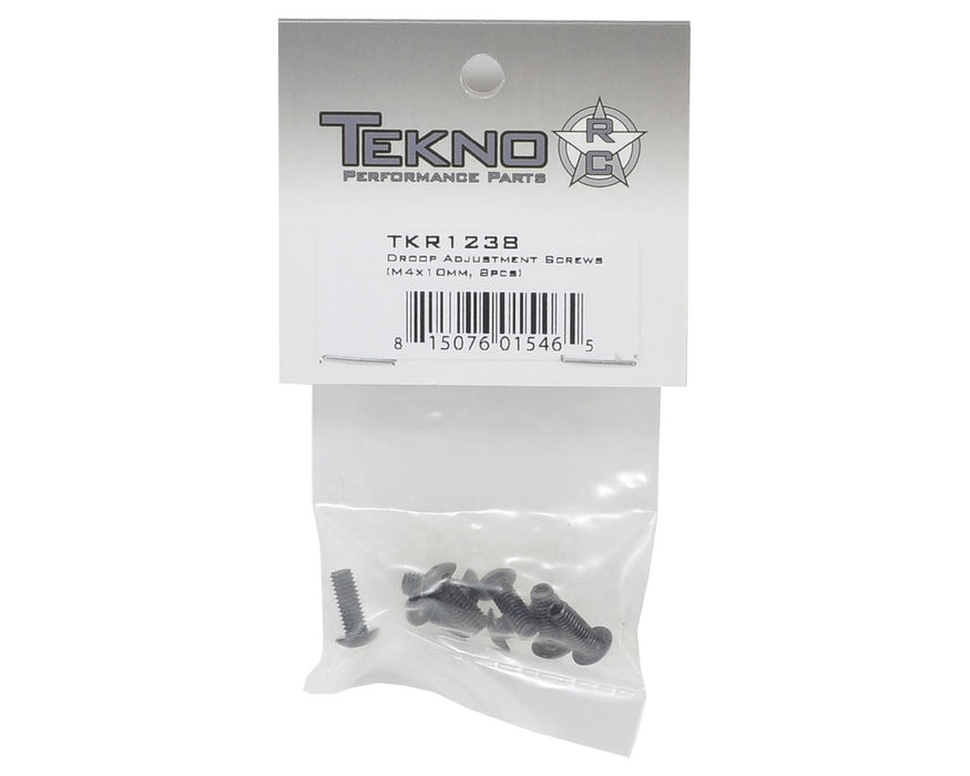 TKR1238 - Tekno RC 4x10mm Button Head Droop Adjustment Hex Screw (8)
