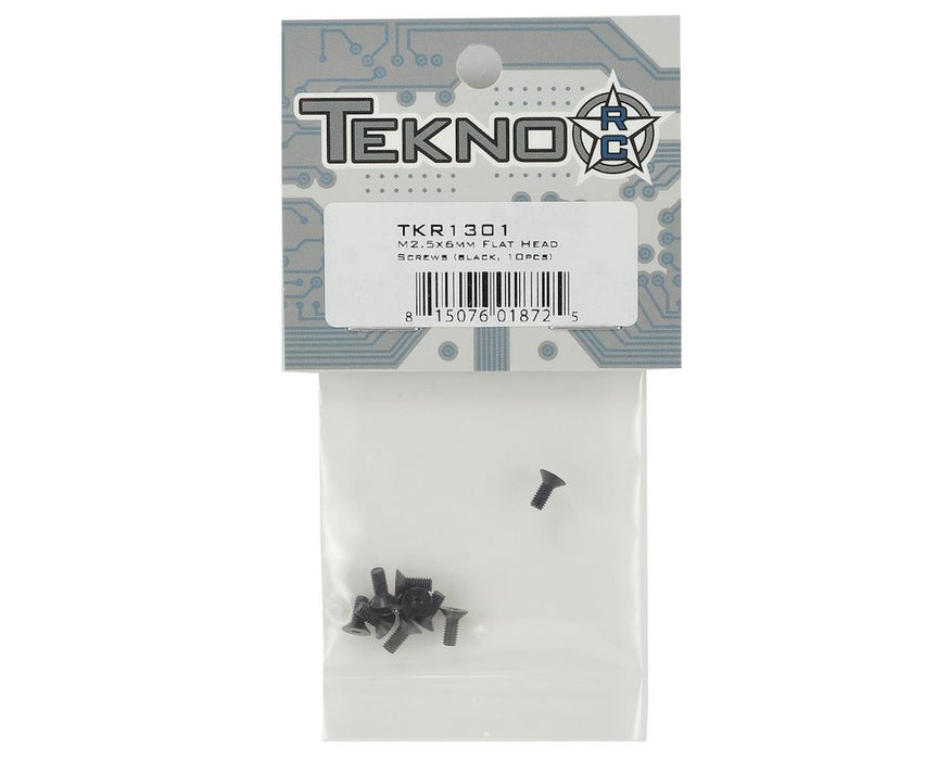 TKR1301 - Tekno RC 2.5x6mm Flat Head Screws (10)