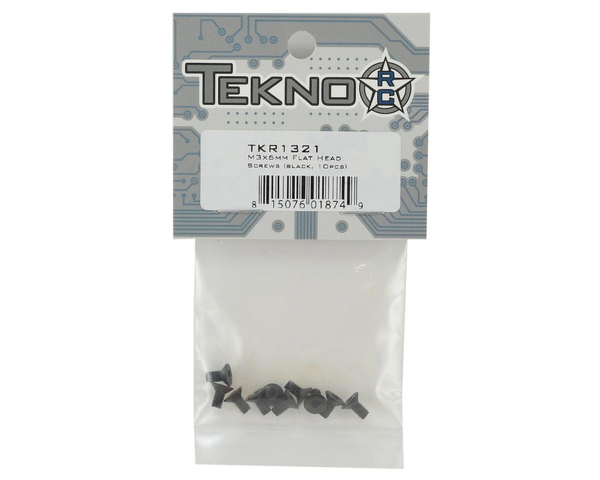 TKR1321 - Tekno RC 3x6mm Flat Head Screws (10)