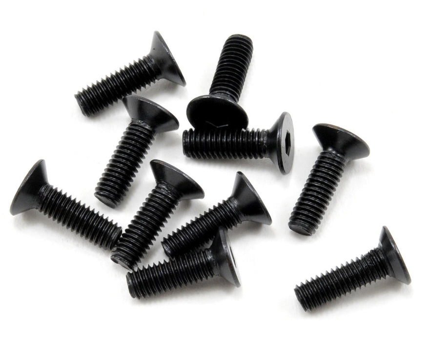 TKR1323 – M3x10mm Flat Head Screws (black, 10pcs)