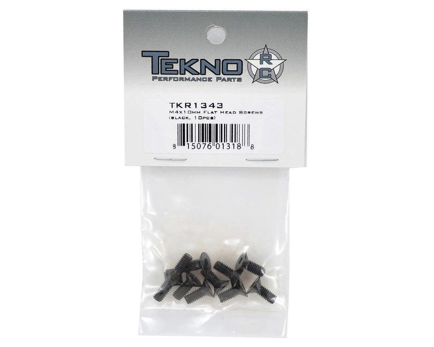 TKR1343 - Tekno RC 4x10mm Flat Head Screw (10)