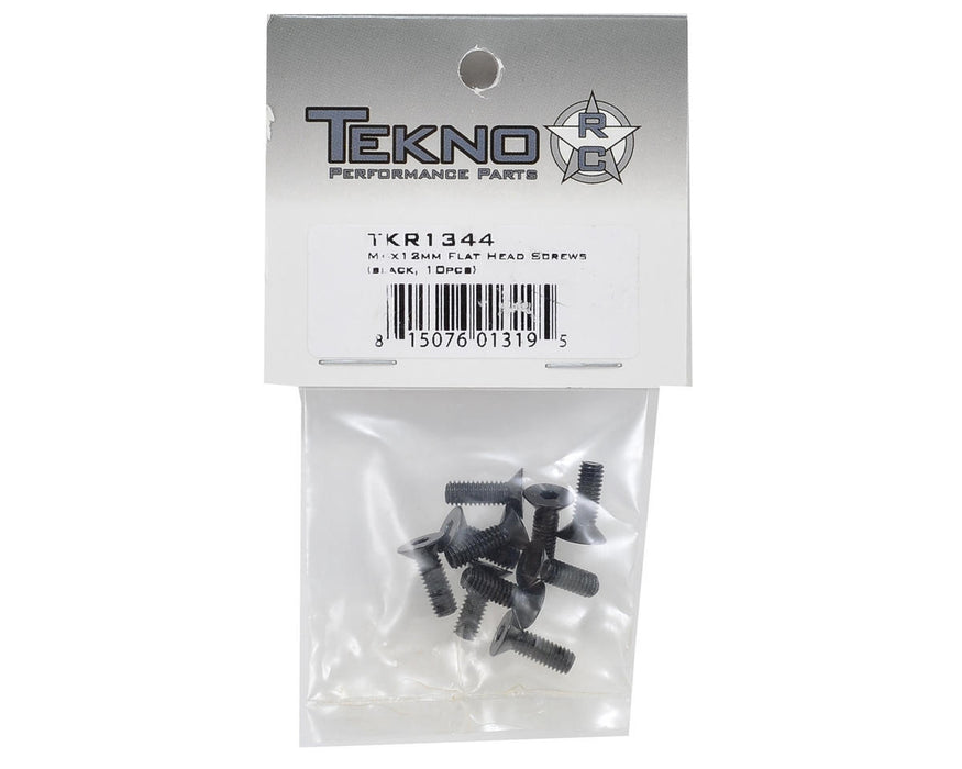 TKR1344 - Tekno RC 4x12mm Flat Head Screw (10)