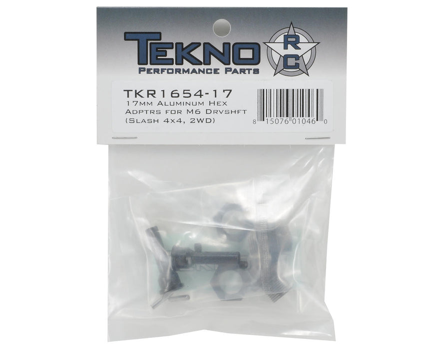 TKR1654-17 Tekno 17mm M6 Driveshaft Hub Adapter Set (Slash) (2)