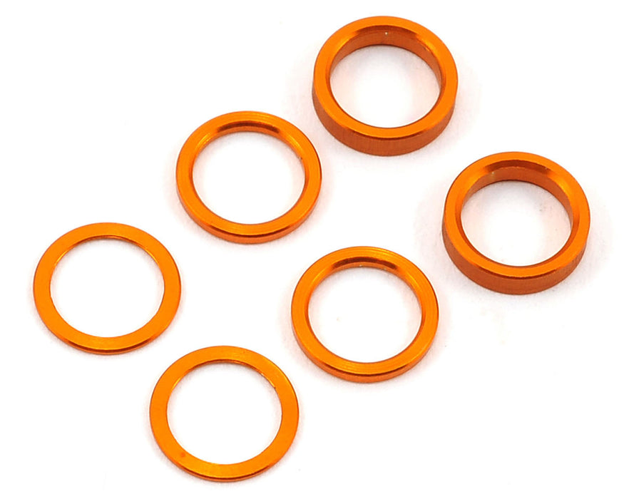 375090-O Xray Set of Alu Shims 6.37x8.4mm (0.5,1.0mm,2.0mm) Orange