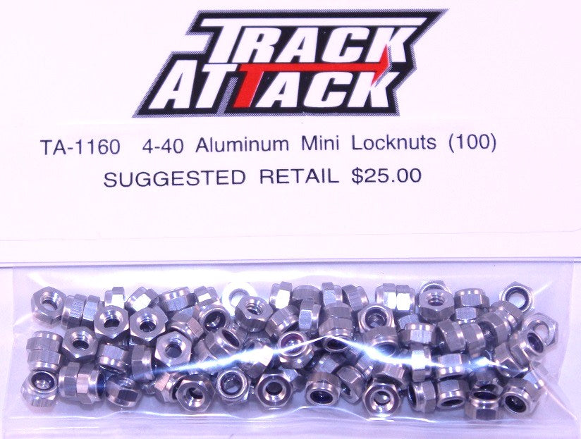 TA-1160 4-40 Aluminum Lock Nuts (100) (1160)